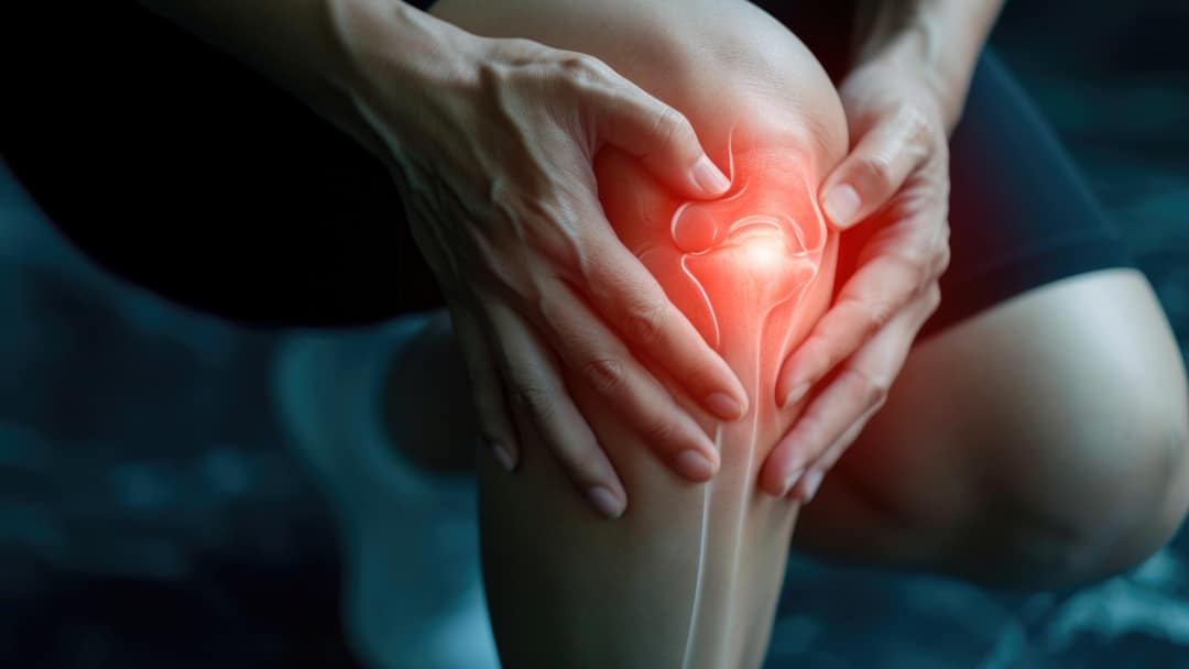 Knie op slot